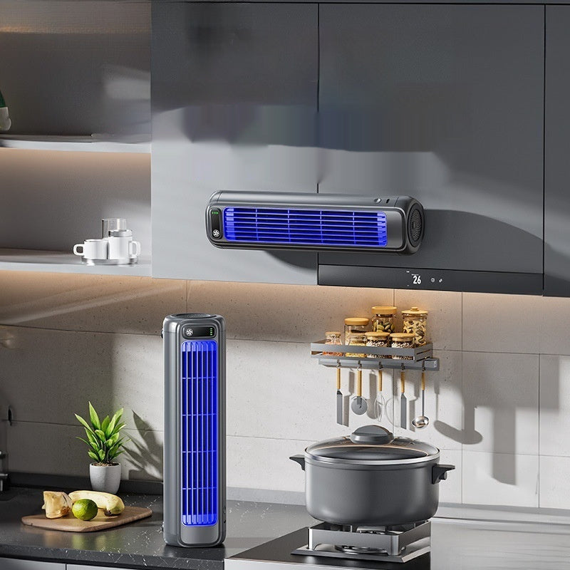 Punch-free Wall-mounted Fan For Kitchen Home Bathroom And Toilet